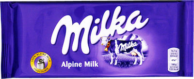 Milka Alpine Milk Σοκολάτα Γάλακτος (100gr)