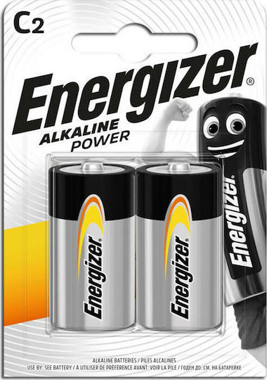 Energizer Power Αλκαλικές Μπαταρίες C 1.5V (2τμχ)