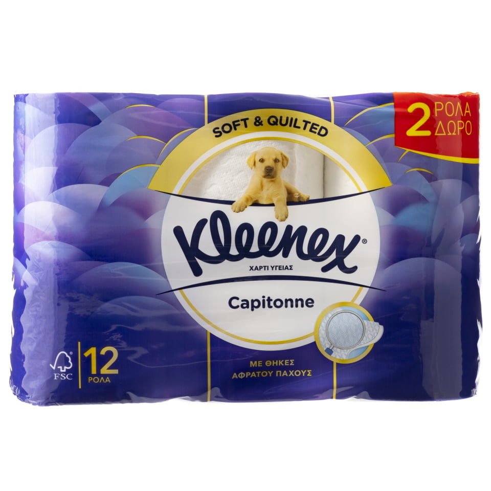 Cleenex Sanitary Paper Capitonne 12 Pieces