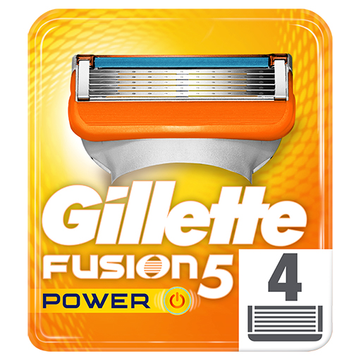 Gillette Fusion5 Power Aνταλλακτικές Κεφαλές (4τεμ)