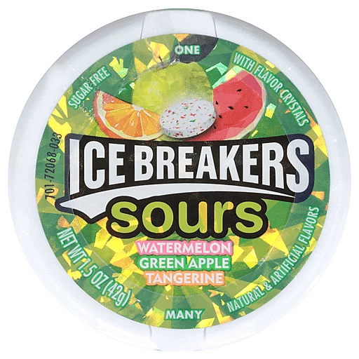 Ice Breakers Mints (Green apple – Watermelon – Tangerine) 42gr