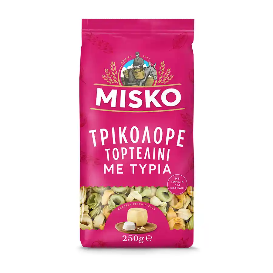 Misko Τορτελίνι Τρικολόρε Με Τυριά (250gr)