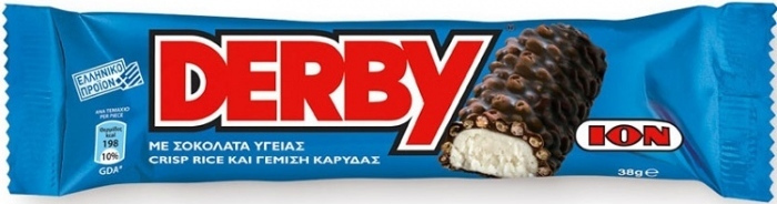 ION Derby Σοκολάτα Υγείας με Καρύδα (38gr)