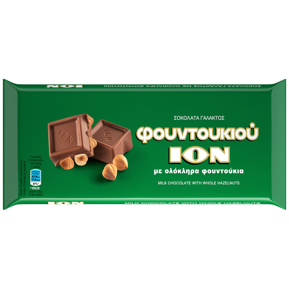 ION Φουντουκιού Σοκολάτα Γάλακτος (200gr)