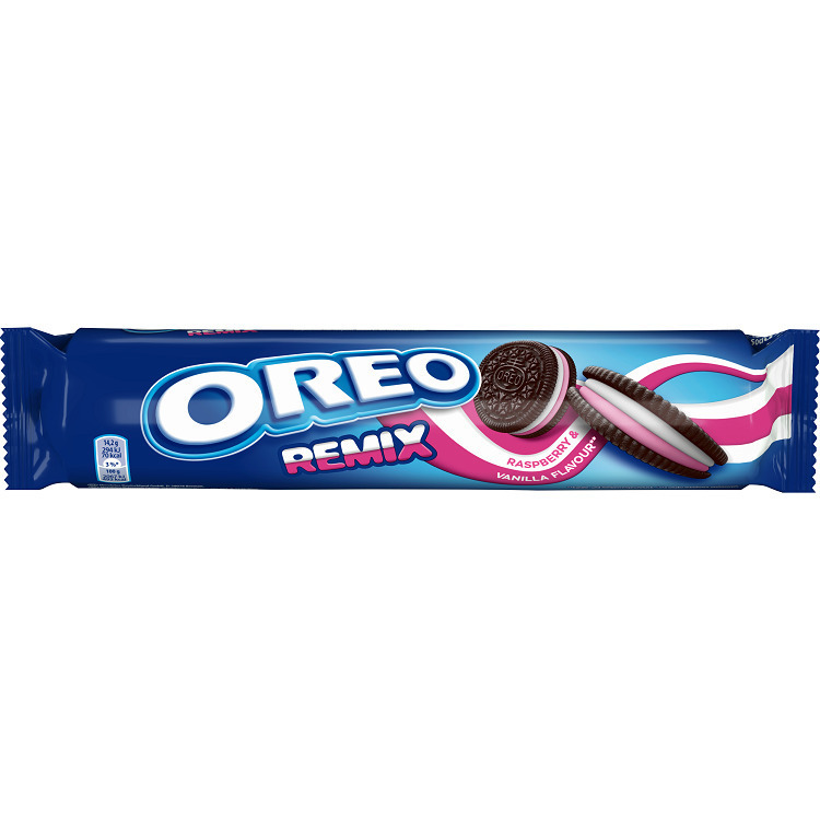 Oreo Μπισκότα Remix Βανίλια-Βατόμουρο (157gr)