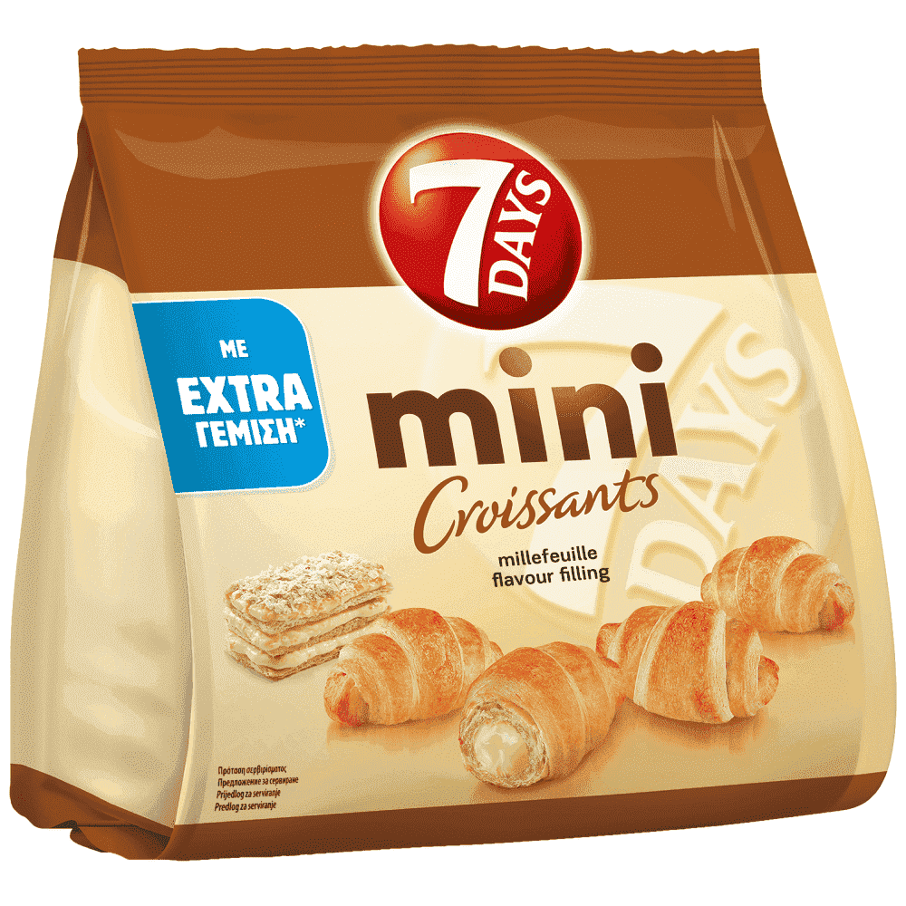 7 Days Mini Κρουασάν Mιλφέιγ (300gr)