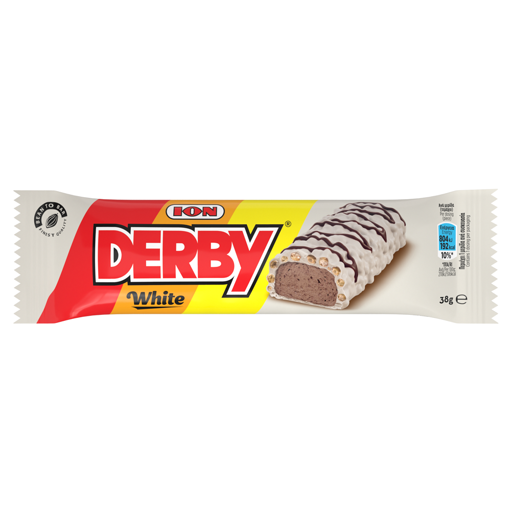 ION Derby Σοκολάτα Λευκή με Καρύδα (38gr)