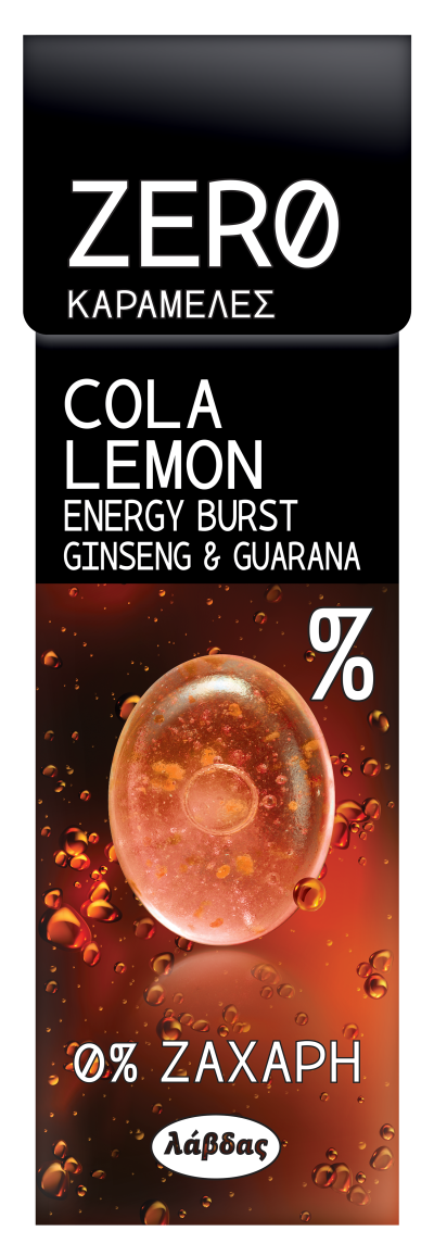 Λάβδας Καραμέλες με Γεύση Cola Lemon χωρίς ζάχαρη (32gr)