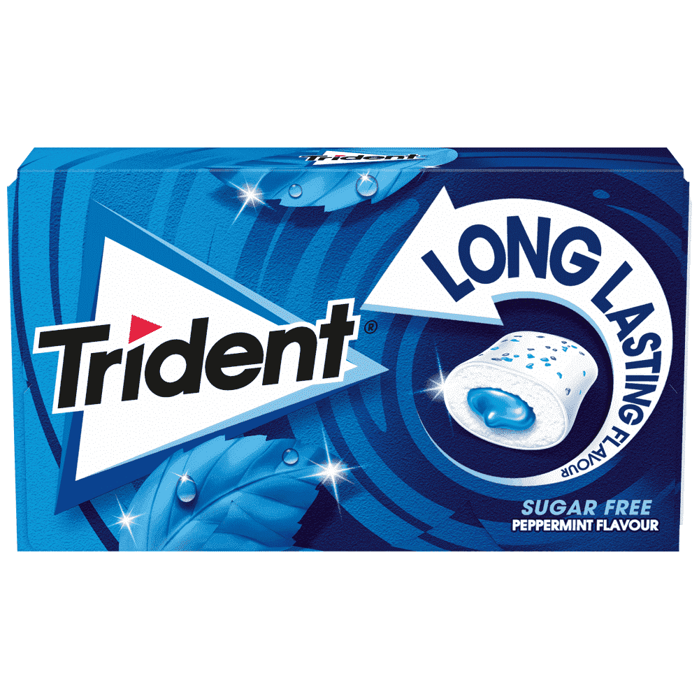 Trident τσίχλα long μέντα (22gr)