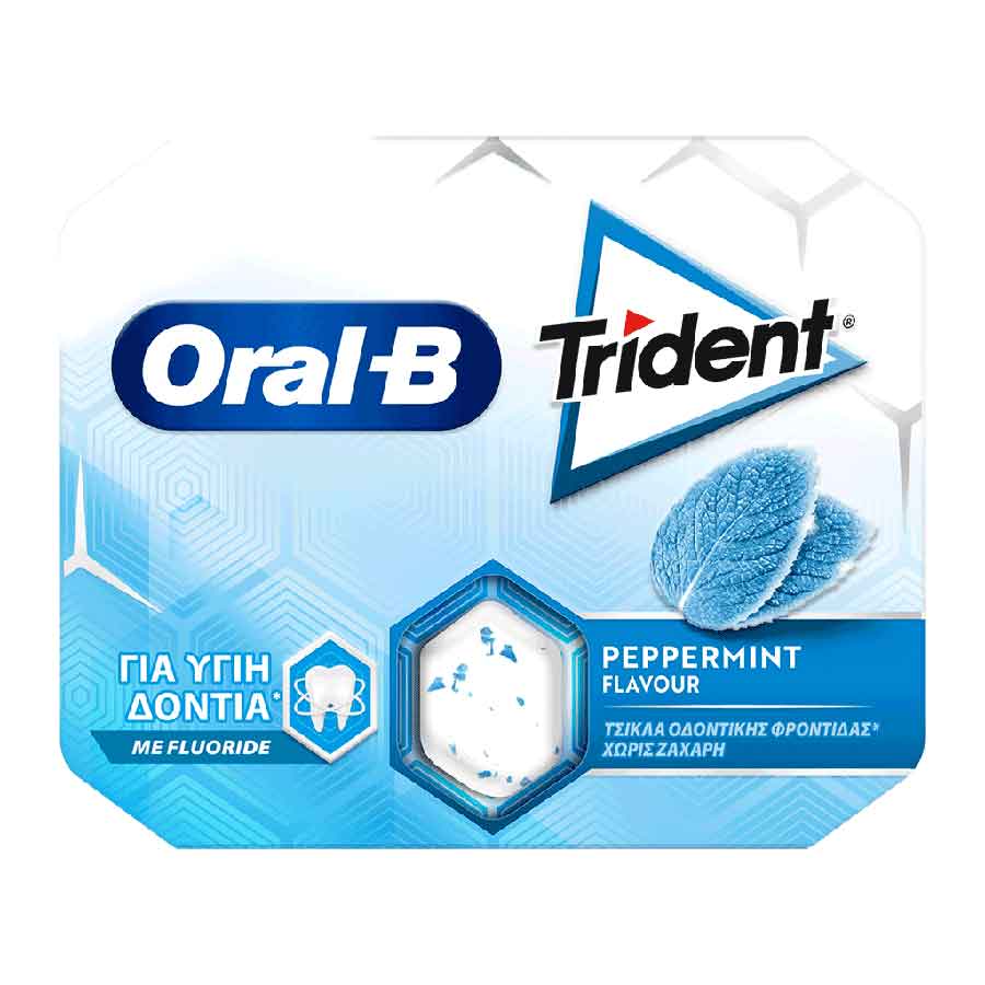 Trident Oral-B Τσίχλες Μέντα (17gr)
