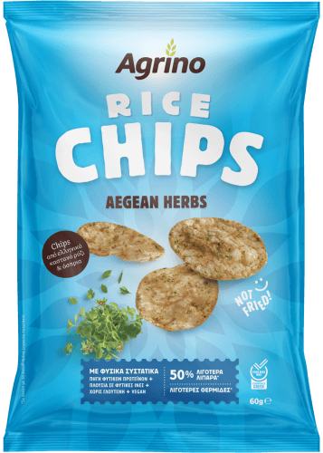Agrino Τσίπς Ρυζιού Aegean Herbs (60g)