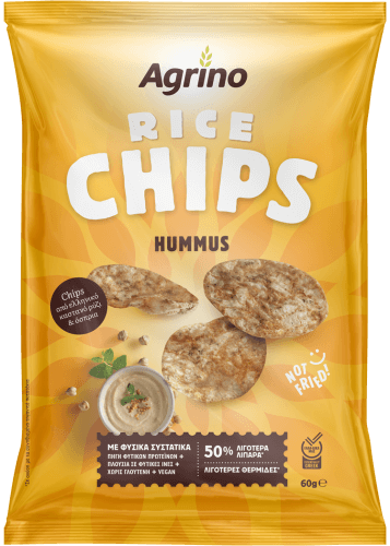Agrino Τσίπς Ρυζιού Hummus (60g)