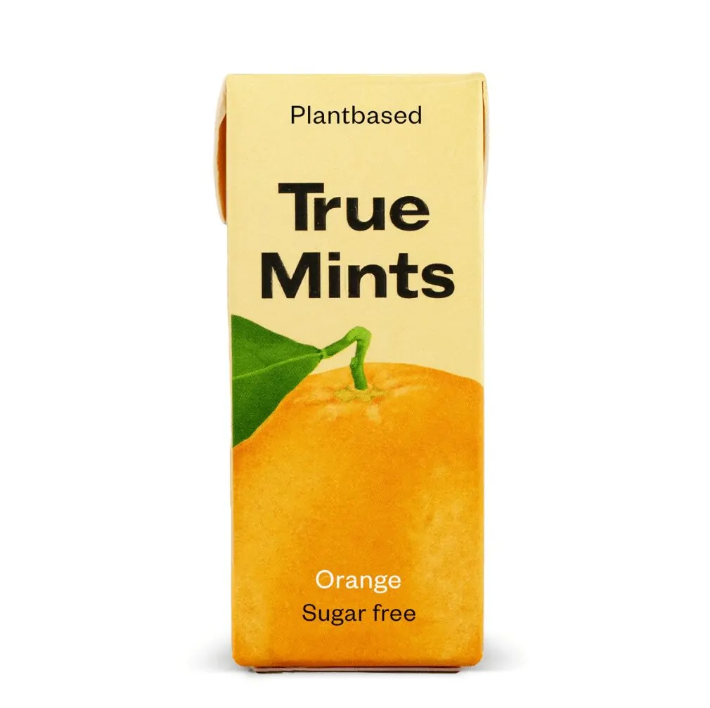 True Mints Καραμέλες Πορτοκάλι, Χωρίς Ζάχαρη, (13gr)