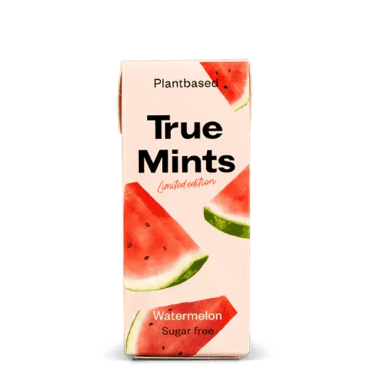 True Mints Καραμέλες Καρπούζι, Χωρίς Ζάχαρη (13gr)
