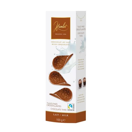 Chocolate thins Hamlet milk 125 gr