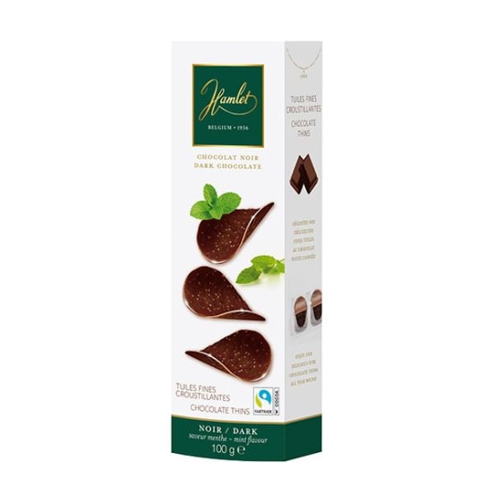Chocolate thins Hamlet dark-mint 125 gr
