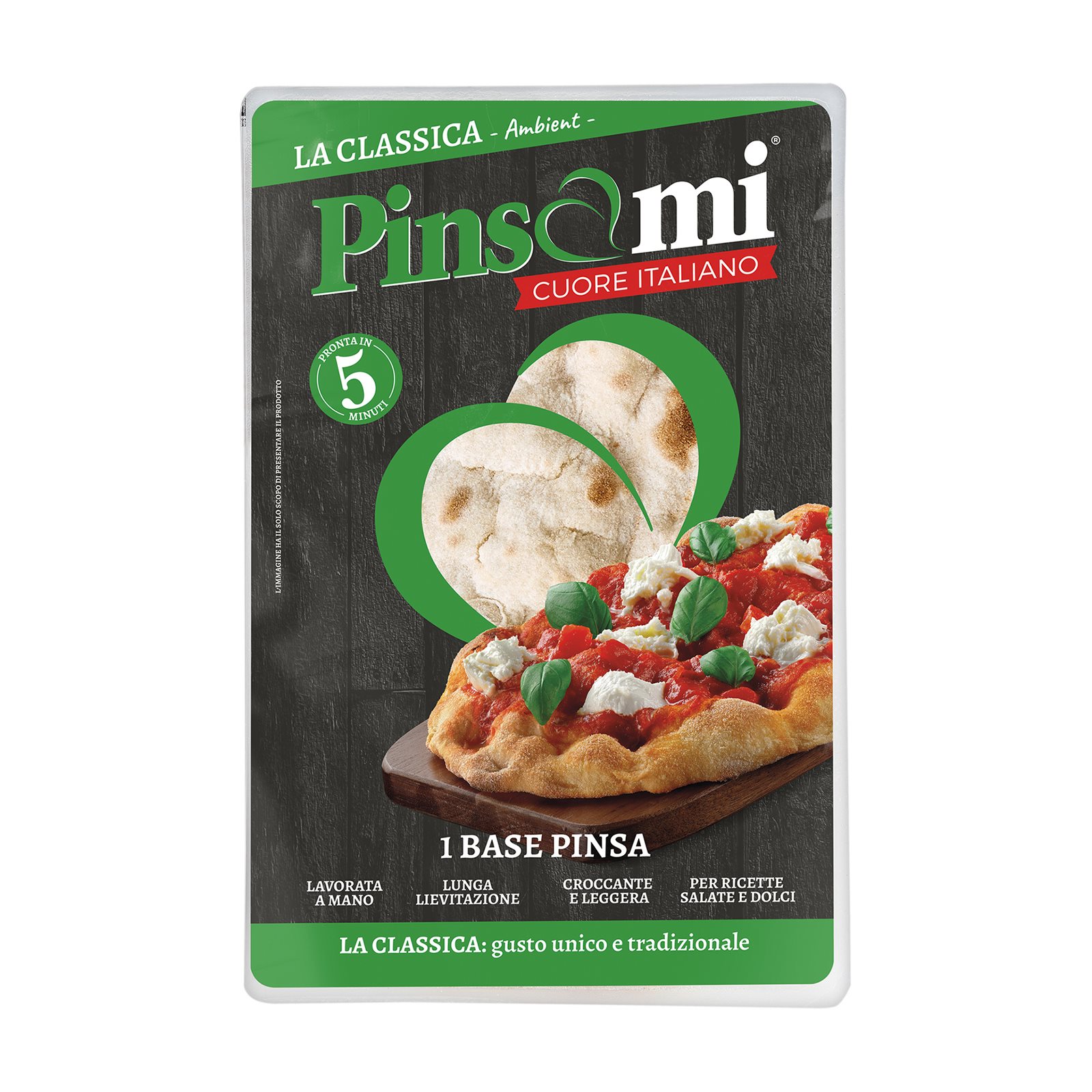 Pinsami Βάση Πίτσα Κλασική Vegan (230gr)