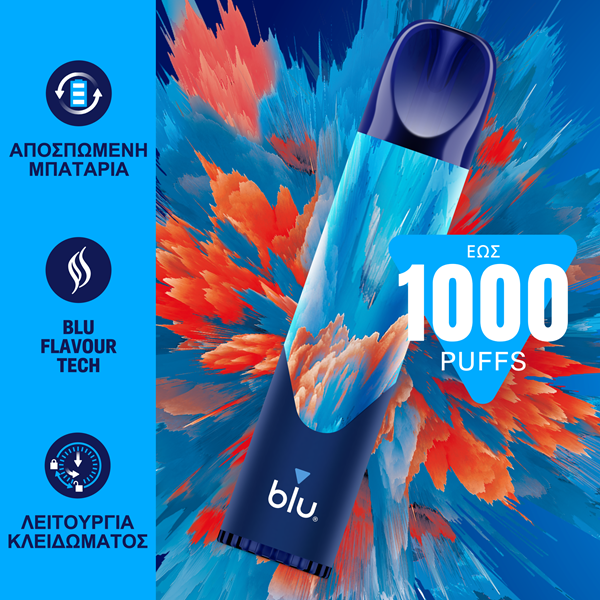 Blu bar 1000 blueberry cherry 20mg nicotine