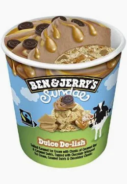Ben & Jerrys Sundae Dulce De Lish Sundae 465 ml