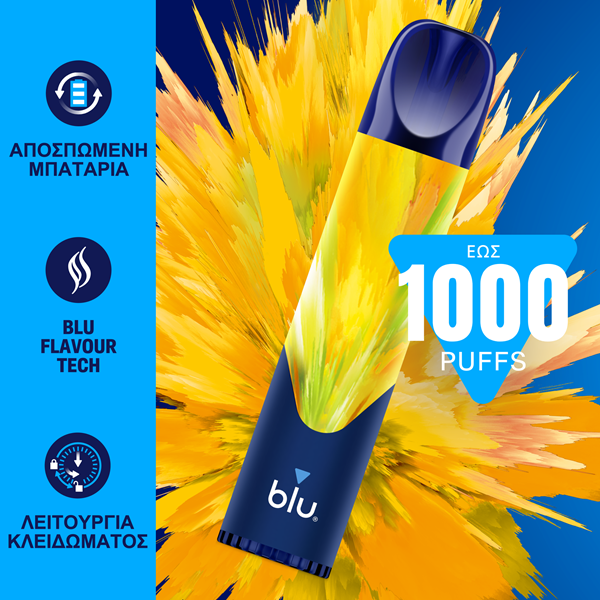 Blu bar 1000 mango ice 20mg nicotine