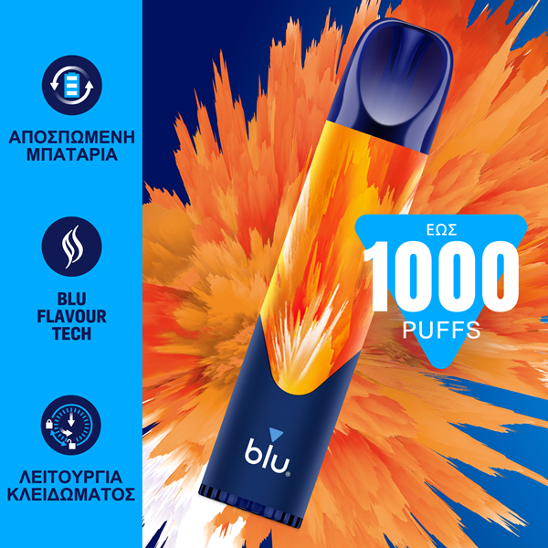 Blu bar 1000 peach ice 20mg nicotine