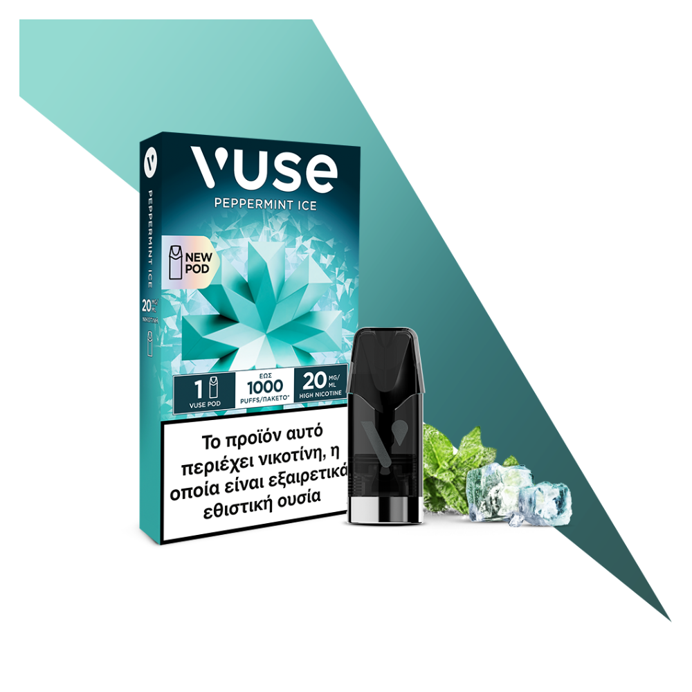 Vuse peppermint ice 1 pod 20mg nicotine