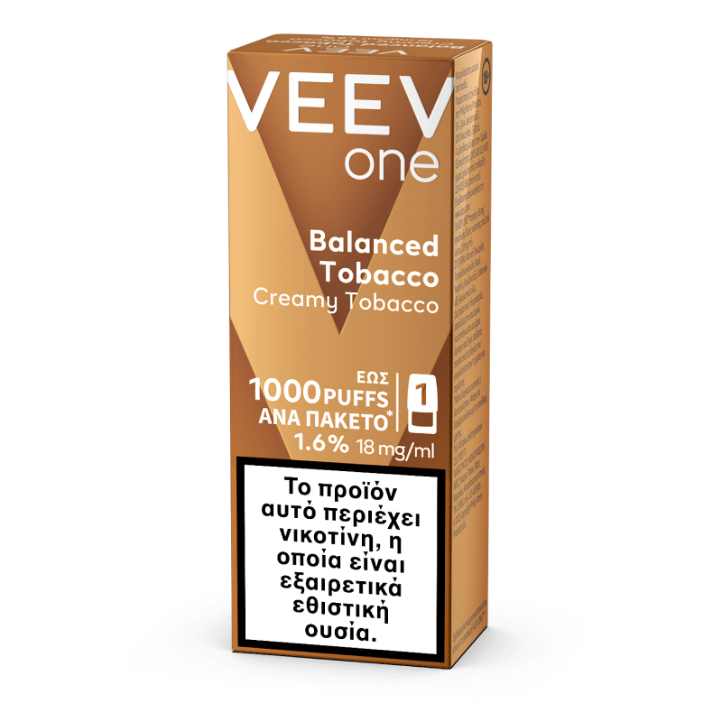 VEEV ONE BALANCED TOBACCO 1,6%(1POD)